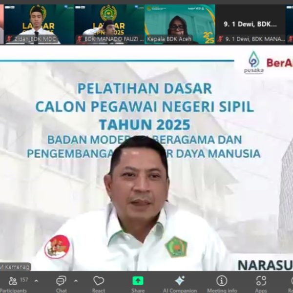 Latsar CPNS 2025, BMBPSDM Tegaskan Pentingnya ASN Kemenag sebagai Agen Perubahan
